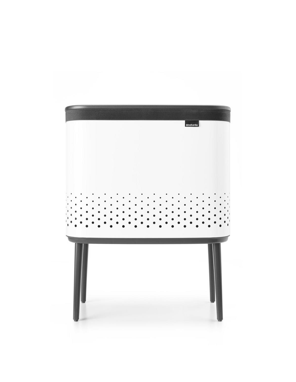 KOŠ ZA PERILO - bela, Basics, kovina/umetna masa (54/67/32cm) - Brabantia