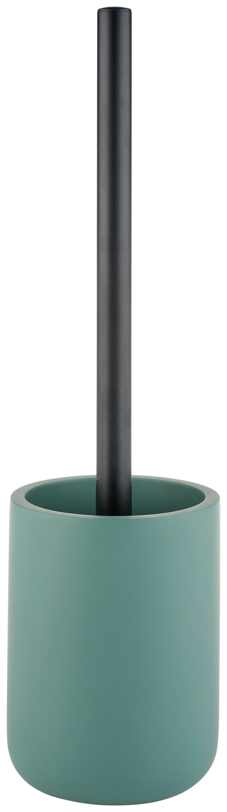 WC-BÜRSTE in Metall, Kunststoff  Kunststoff   - Schwarz/Grün, Trend, Kunststoff/Metall (9,3/36,8cm) - Homeware