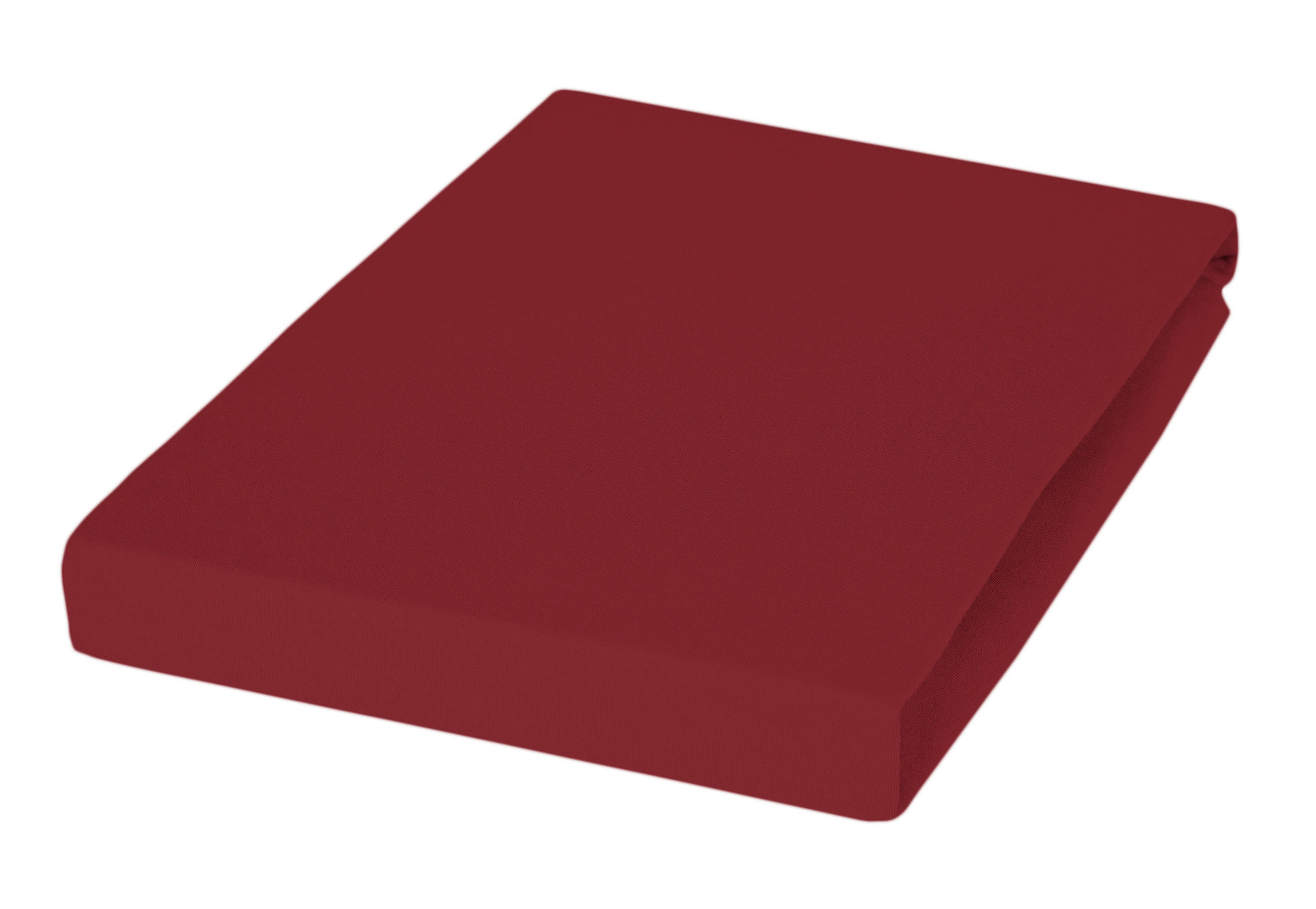 SPANNBETTTUCH Jersey 200/200 cm  - Weinrot, Basics, Textil (200/200cm) - Janine