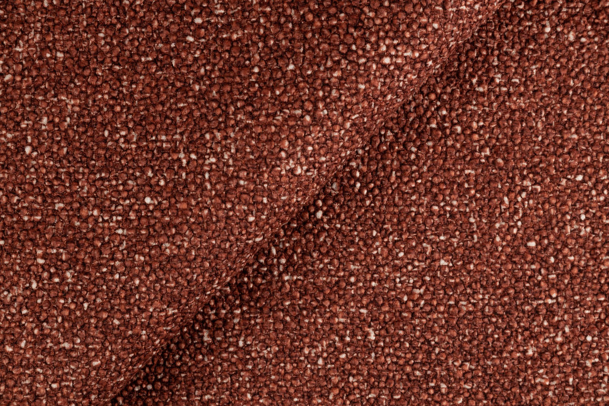 ECKSOFA in Struktur Rostfarben  - Rostfarben/Schwarz, Design, Textil/Metall (262/157cm) - Novel