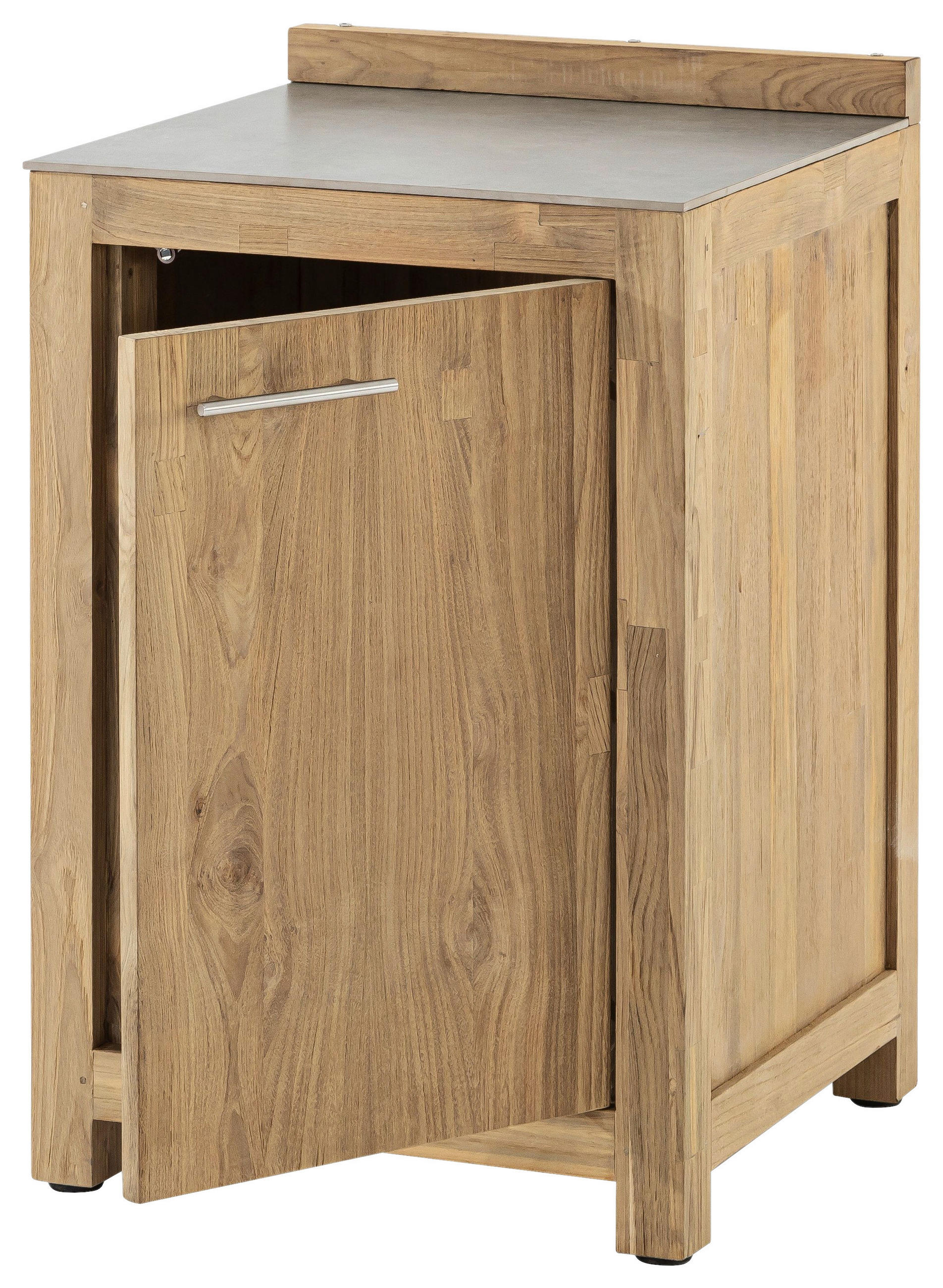 OUTDOORKÜCHE - Edelstahlfarben/Titanfarben, Trend, Holz/Keramik (60/94,7/57,5cm)