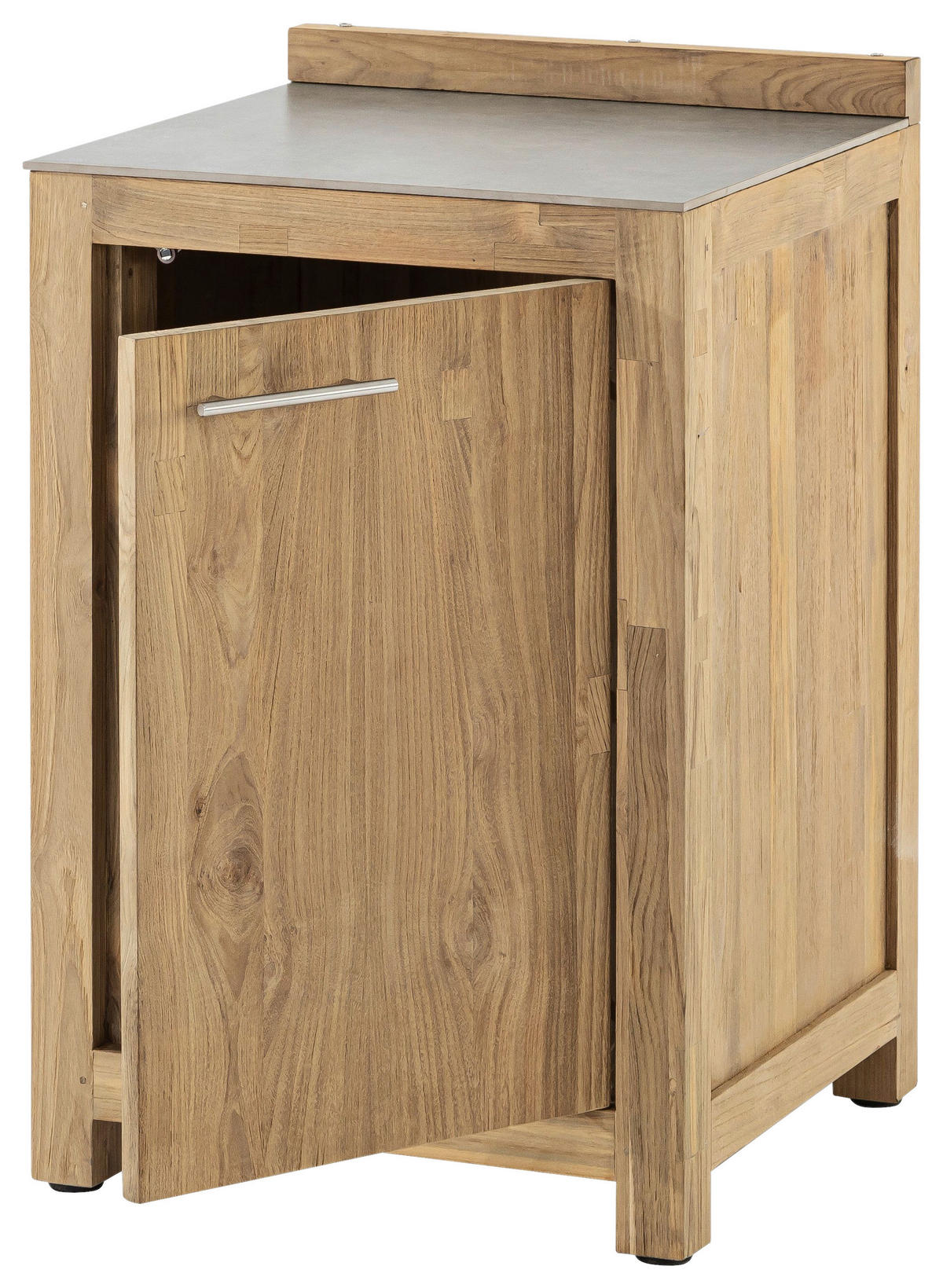 OUTDOORKÜCHE - Edelstahlfarben/Titanfarben, Trend, Holz/Keramik (60/94,7/57,5cm)