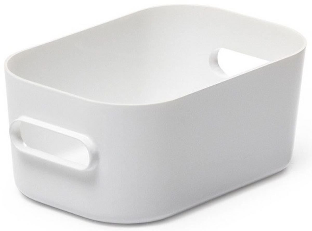 FÖRVARINGSLÅDA 14,5/9,5/6 cm   - vit, Basics, plast (14,5/9,5/6cm) - Smart Store