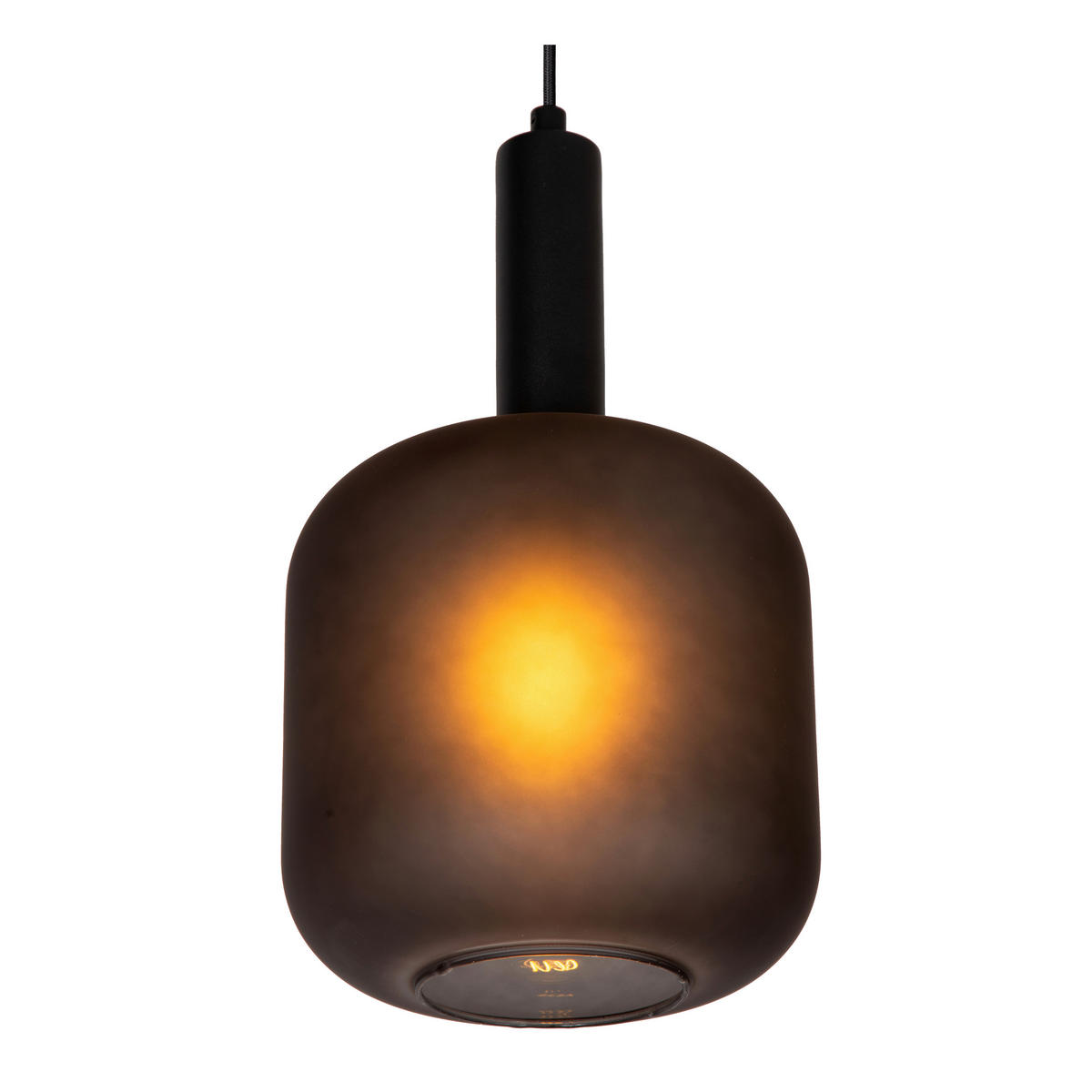 HÄNGELEUCHTE 21/21/150 cm  - Schwarz, Design, Glas (21/21/150cm) - Lucide