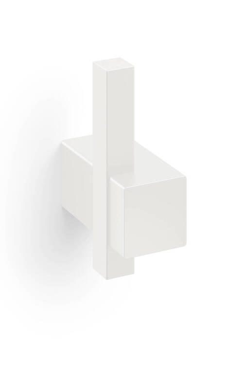 KAVELJČEK ZA BRISAČO - bela, Konvencionalno, kovina (2,3/6,5/4,5cm) - Zack