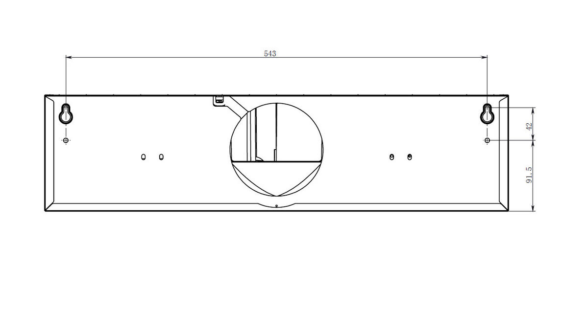 DUNSTABZUGSHAUBE UBH4060-2H  - Silberfarben, Basics, Metall (60/15/50cm) - PKM