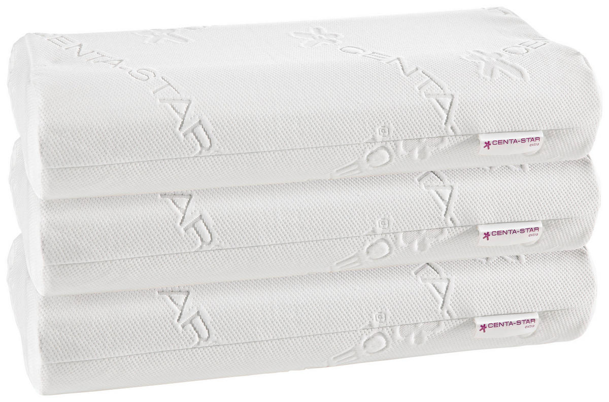 NACKENSTÜTZKISSEN  - Weiß, Basics, Textil (40/80/11cm) - Centa-Star