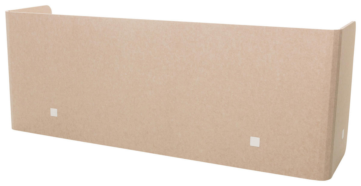 MELLANVÄGG  i metall, plast, textil  beige  - beige, Basics, metall/textil (160/40/2cm) - MID.YOU