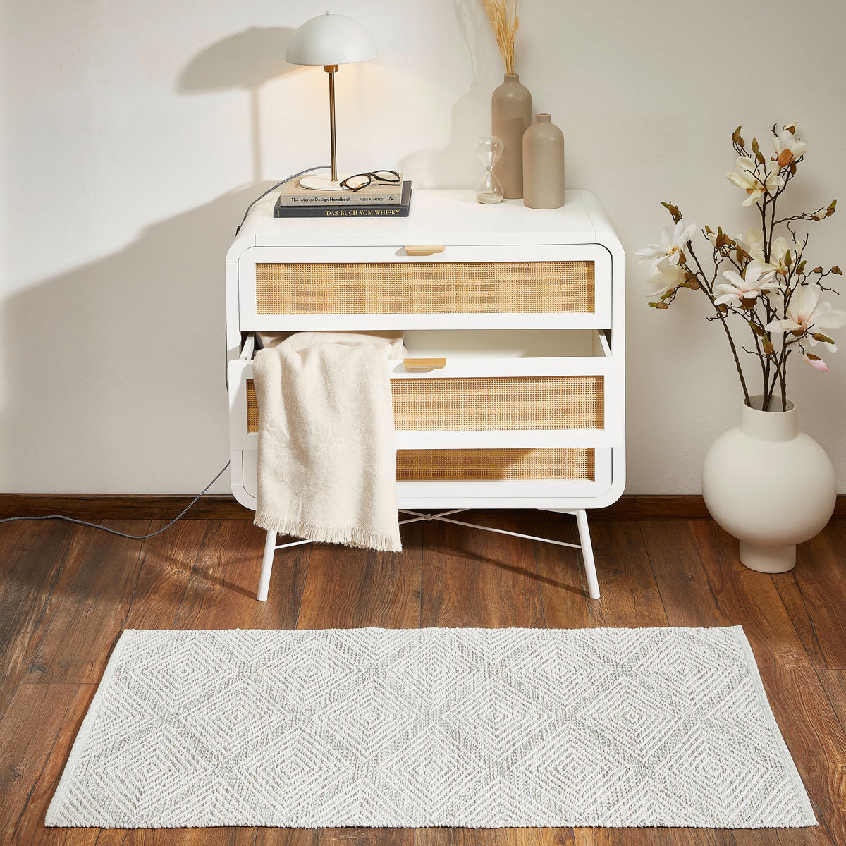PATCHWORK TEPIH 60/120 cm   zelena  Diamant LT.Green  - zelena, Design, tekstil (60/120cm) - Boxxx