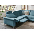 WOHNLANDSCHAFT in Chenille Blau  - Blau/Alufarben, Design, Textil/Metall (265/333/170cm) - Dieter Knoll