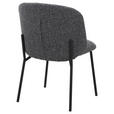 STUHL   Webstoff  Schwarz, Dunkelgrau  - Dunkelgrau/Schwarz, MODERN, Textil/Metall (48/79/59cm) - Carryhome