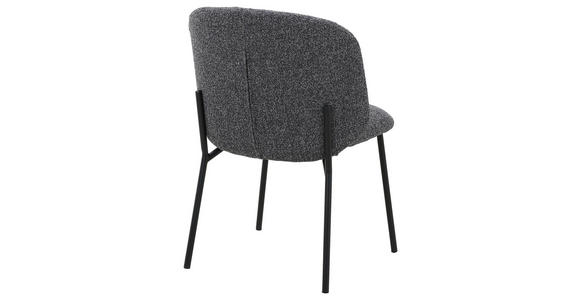 STUHL   Webstoff  Schwarz, Dunkelgrau  - Dunkelgrau/Schwarz, MODERN, Textil/Metall (48/79/59cm) - Carryhome
