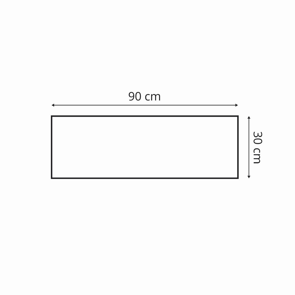 WANDPANEEL 90/30/2.5 cm  - Gelb, Basics, Kunststoff/Textil (90/30/2.5cm)
