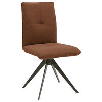 STUHL Stahl Flachgewebe  - Rostfarben/Schwarz, Design, Textil/Metall (46/91/62cm) - Dieter Knoll