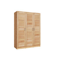 DREHTÜRENSCHRANK 152/205,5/60 cm,  in Buchefarben, 3 Tür(en)  - Chromfarben/Buchefarben, MODERN, Holz/Metall (152/205,5/60cm) - MID.YOU