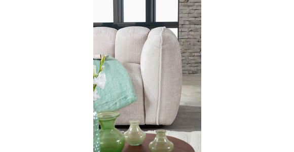 ECKSOFA in Chenille Creme  172/272 cm  - Creme/Schwarz, KONVENTIONELL, Kunststoff/Textil (172/272cm) - Carryhome