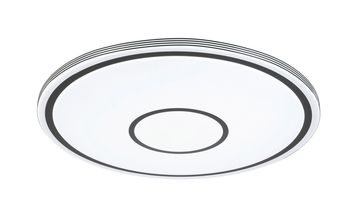 STROPNÉ LED SVIETIDLO, 73/7,5 cm  - čierna/biela, Basics, kov/plast (73/7,5cm) - Novel
