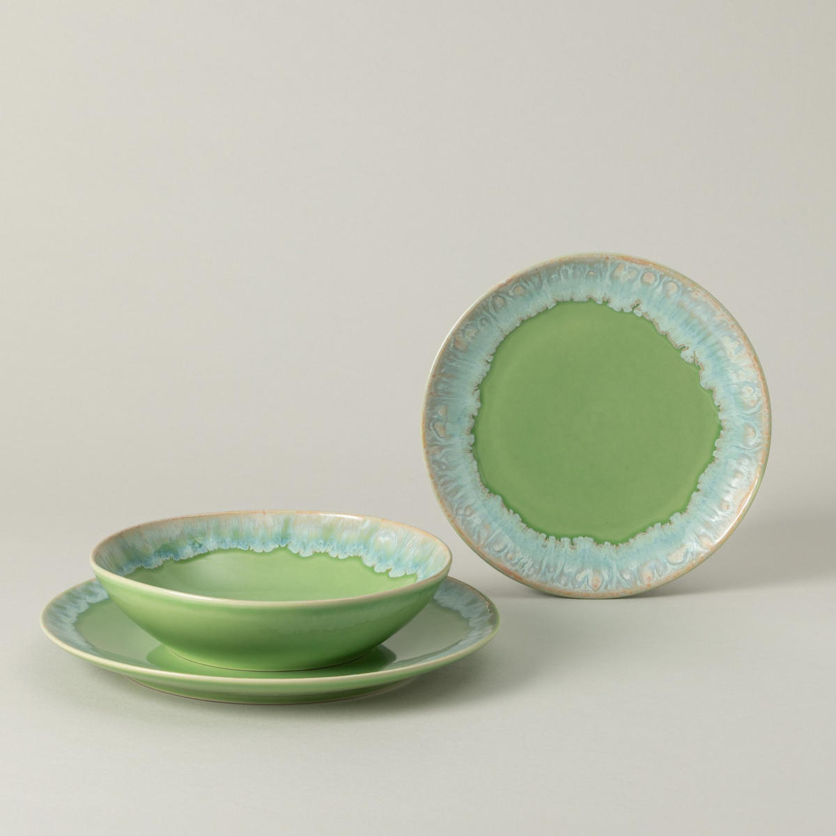 TAFELSERVICE Hellgrün Taormina 12-teilig  - Hellgrün, Basics, Keramik - Costa Nova