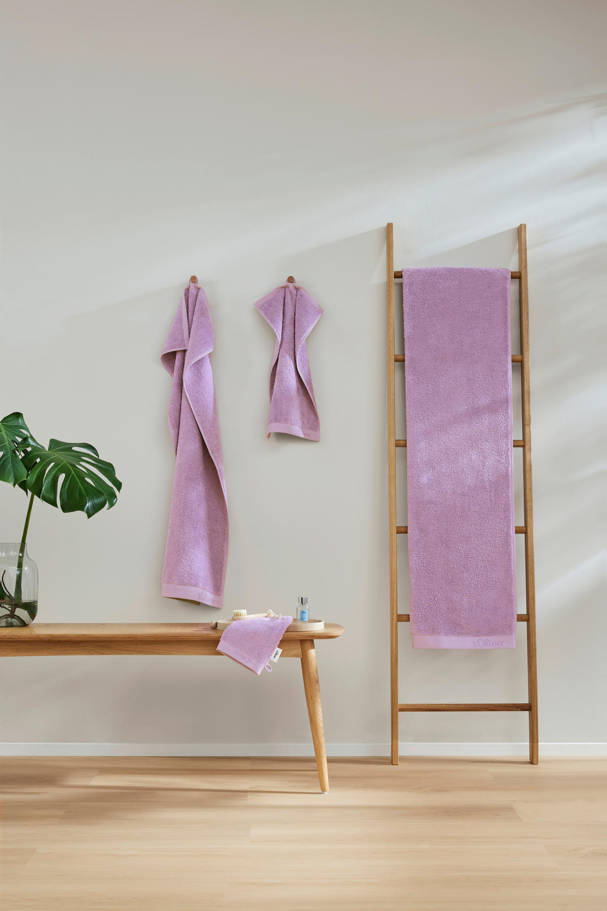 HANDTUCH s.Oliver Lila  - Lila, Trend, Textil (50/100cm) - S. Oliver