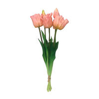 KUNSTBLUME - Weiss/Pink, Lifestyle, Kunststoff/Metall (44cm)