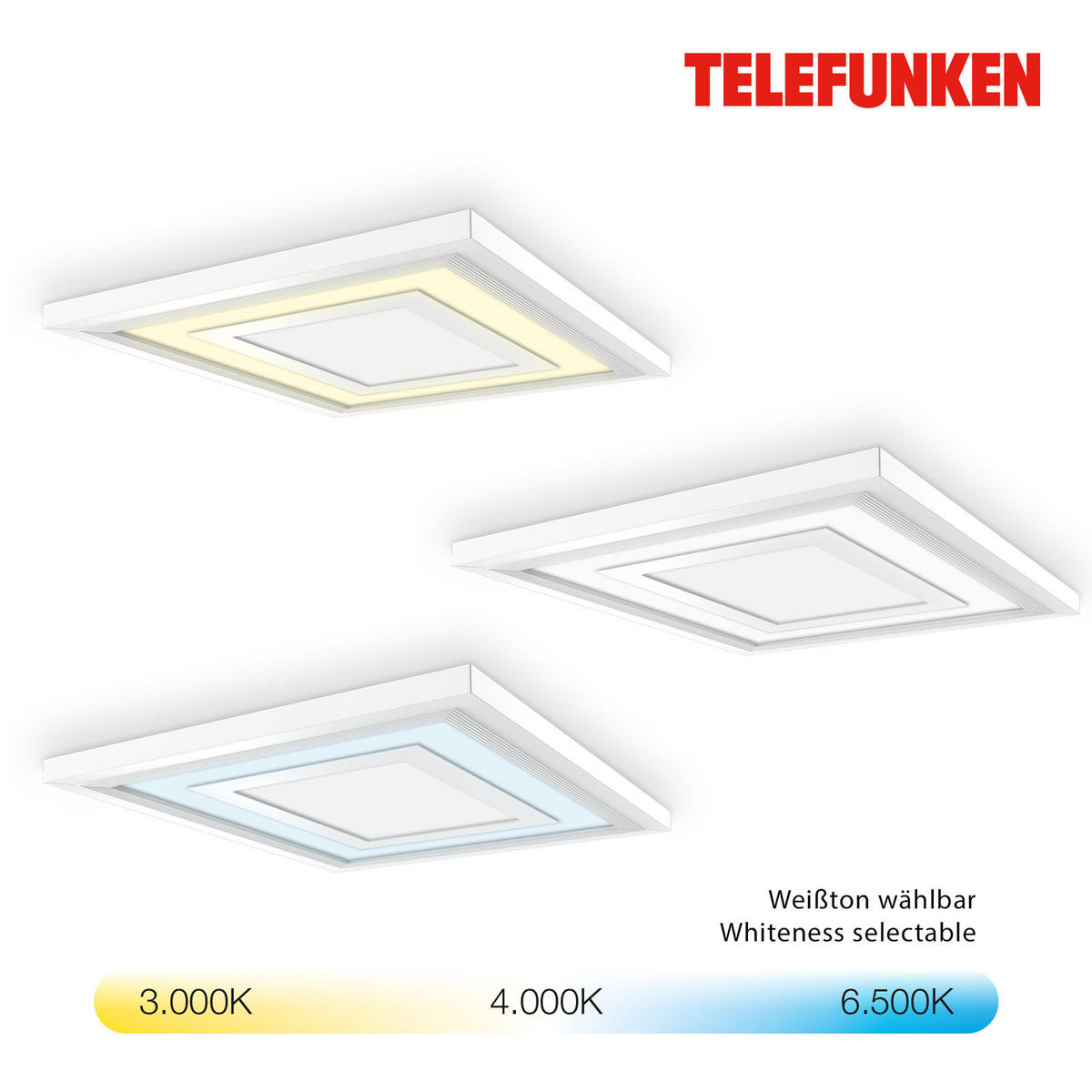 LED-PANEL   18 W/1600 lm/3000-6500 K// - bela, Trend, kovina/umetna masa (29,5/5,5cm)