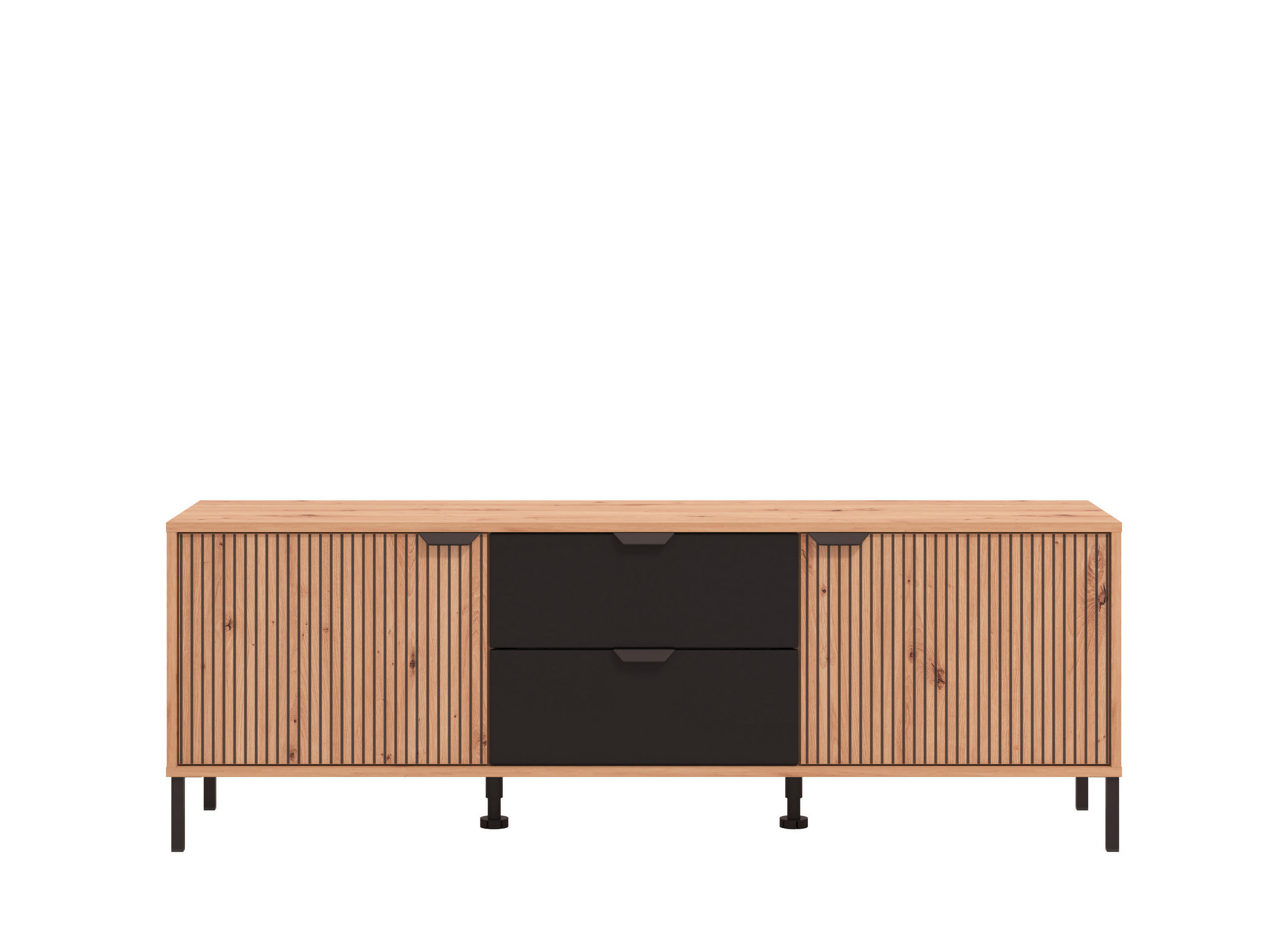 TV-ÁLLVÁNY Artisan tölgy  - Artisan tölgy, Basics, faalapú anyag (157/54,5/40cm) - Xora