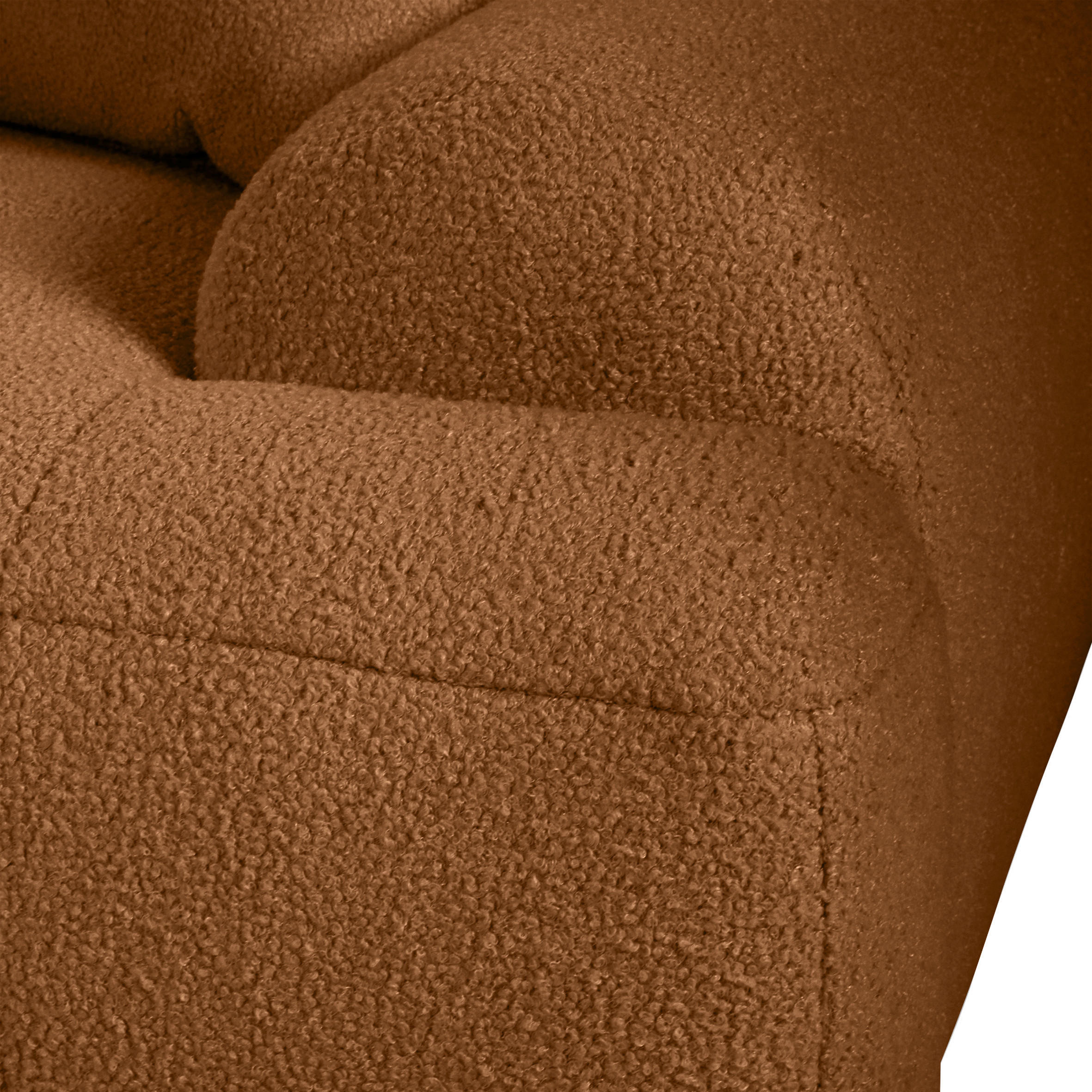 Thumbnail - Carryhome Ecksofa, Rost, Textil, 2-3-Sitzer, Füllung: Polyetherschaumkern, Ottomane links, L-Form, 286x195 cm, Stoffausw...