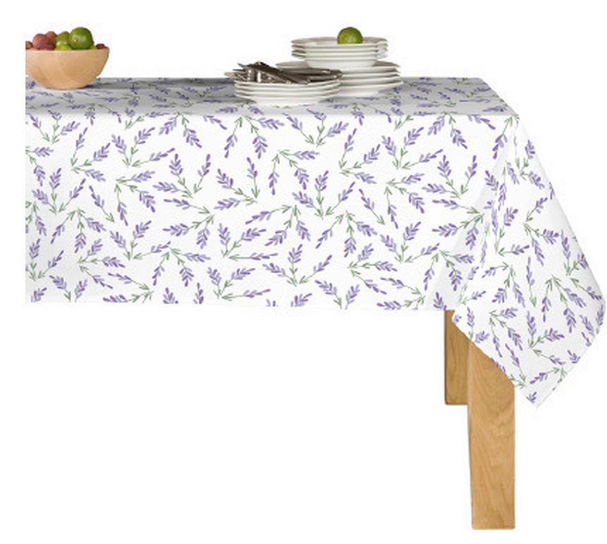 TISCHDECKE Textil Weiss 140/180 cm  - Weiss, Basics, Textil (140/180cm)