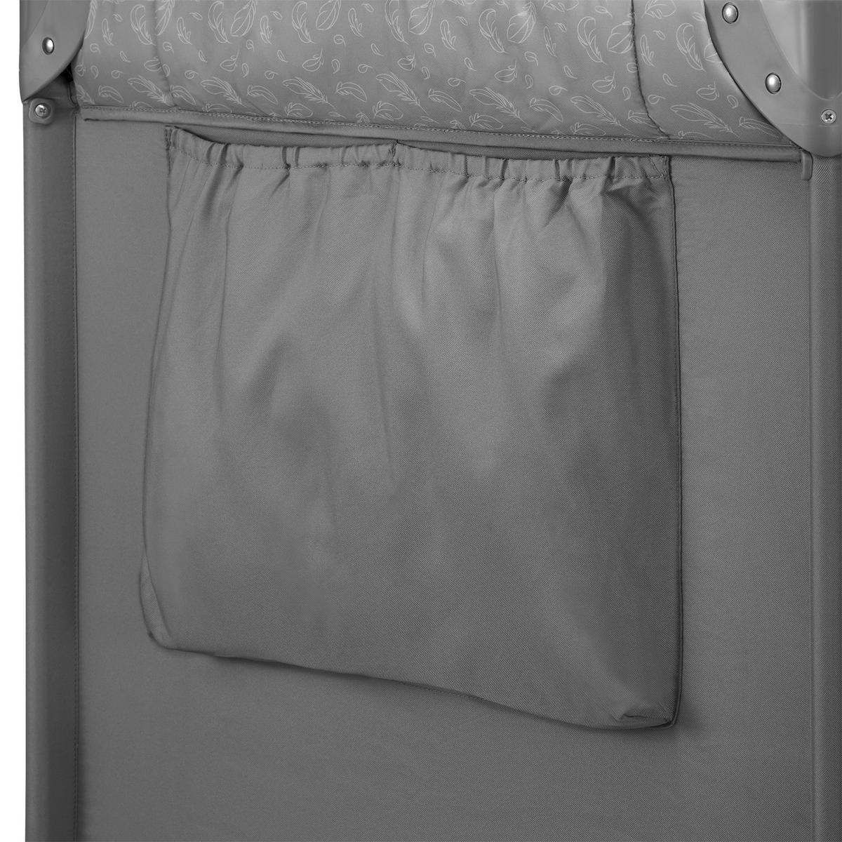 REISEBETT Jasmin Easy Fold Grau  - Grau, Basics, Kunststoff (123/67/74.9cm) - Lionelo