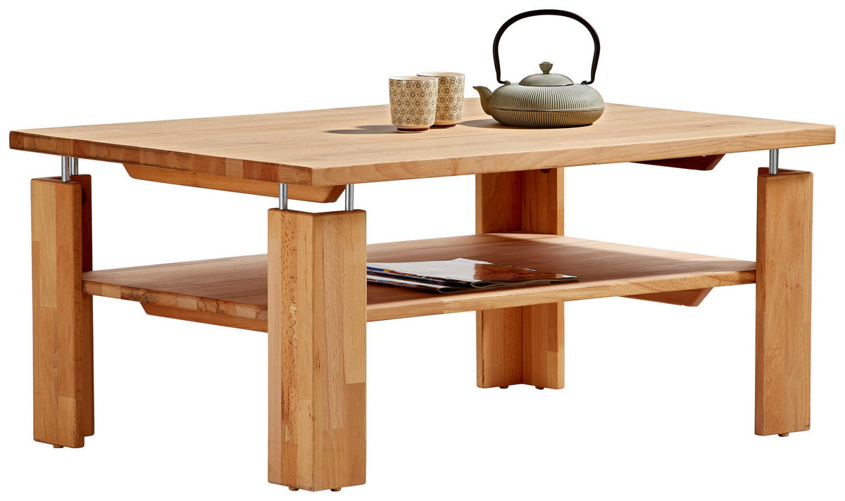 COUCHTISCH Kernbuche massiv 100/68/45 cm rechteckig Kernbuche  - Kernbuche, Design, Holz (100/68/45cm) - Carryhome