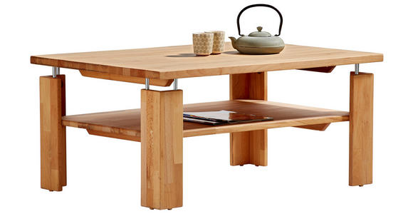 COUCHTISCH Kernbuche massiv rechteckig Kernbuche 100/68/45 cm  - Kernbuche, Design, Holz (100/68/45cm) - Carryhome