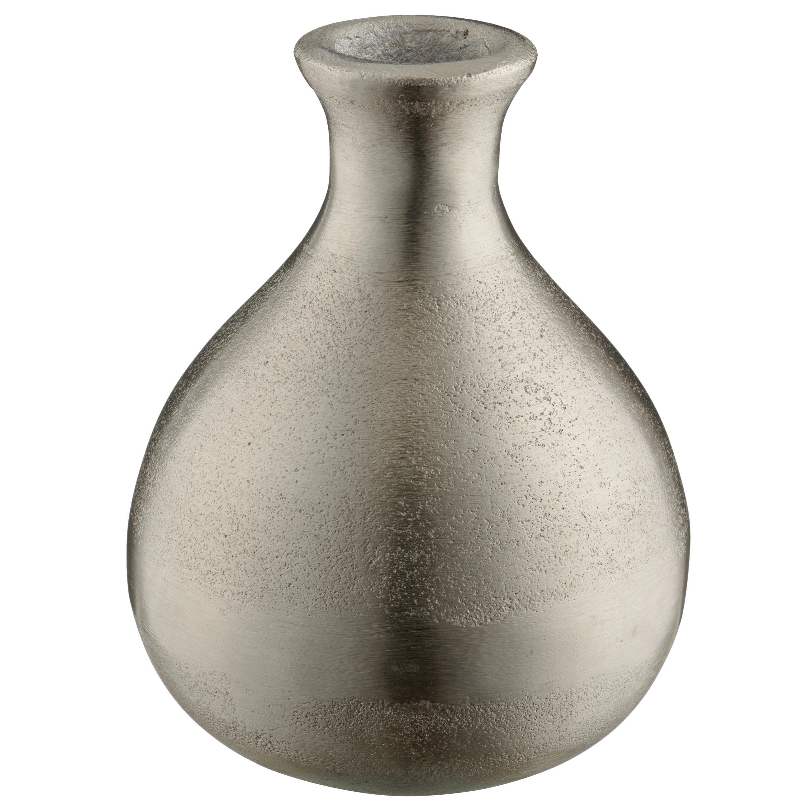 VASE LePuro Vase  - Silberfarben, Basics, Metall (13/17/13cm)