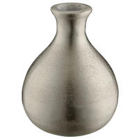 VASE LePuro Vase  - Silberfarben, Basics, Metall (13/17/13cm)