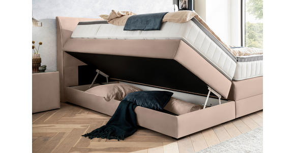 BOXSPRINGBETT 180/200 cm  in  - Wengefarben, KONVENTIONELL, Holz/Textil (180/200cm) - Novel