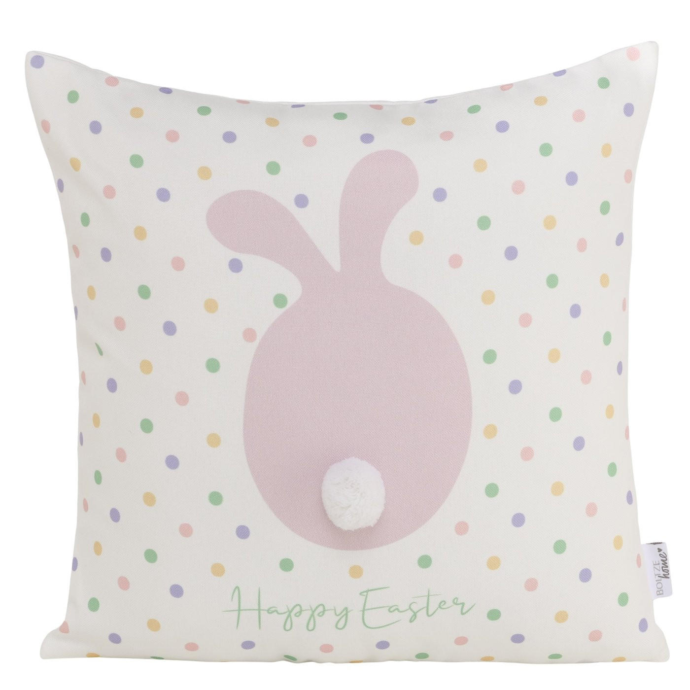Boltze Home Zierkissen Weiß, Hellrosa 45x10x45 cm