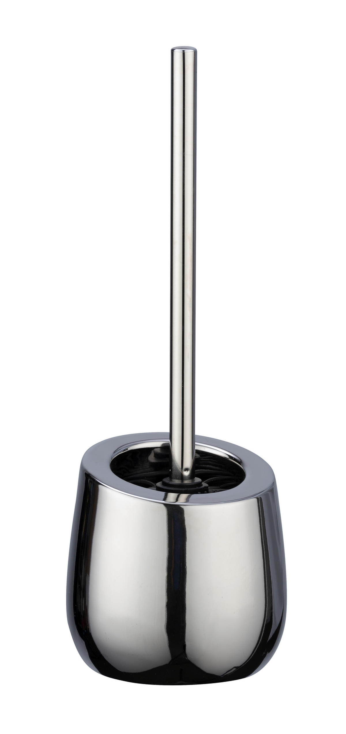 TOALETTBORSTSET i keramik  plast   - kromfärg, Basics, plast/keramik (13,5/38cm)