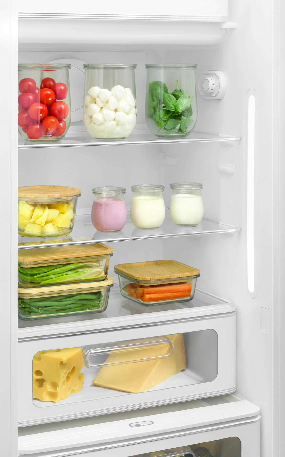 KÜHLSCHRANK 60,1/154/72,8 cm  - Weiss, Basics, Kunststoff/Metall (60,1/154/72,8cm) - SMEG