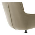 ARMLEHNSTUHL in Eisen beschichtet - Schwarz/Cappuccino, Design, Textil/Metall (60/90/65cm) - Novel