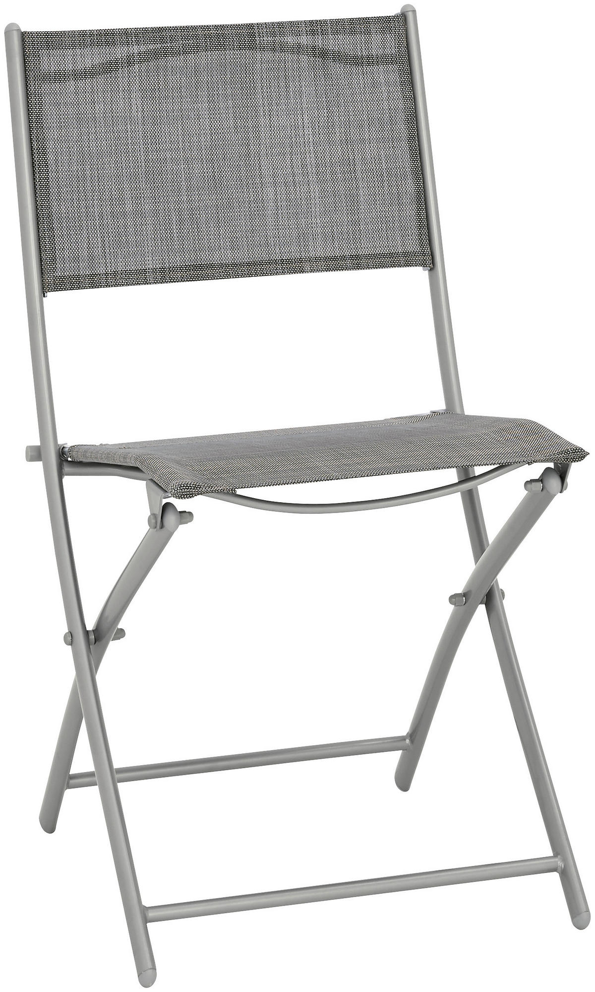 Scaun Pliant Pentru Grădină in metal, textil maro, argintiu  - maro/argintiu, Basics, metal/textil (46/82/58cm) - Xora