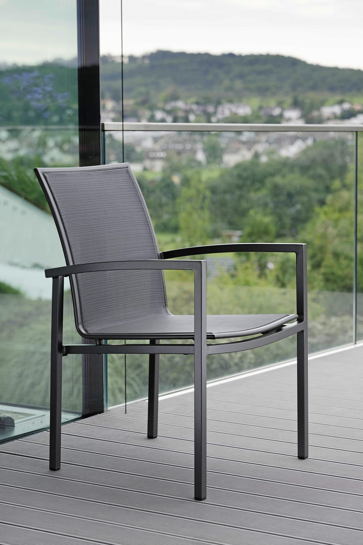 STAPELSESSEL in Metall, Textil Anthrazit, Grau  - Anthrazit/Grau, Design, Textil/Metall (57,5/89/66cm) - Stern