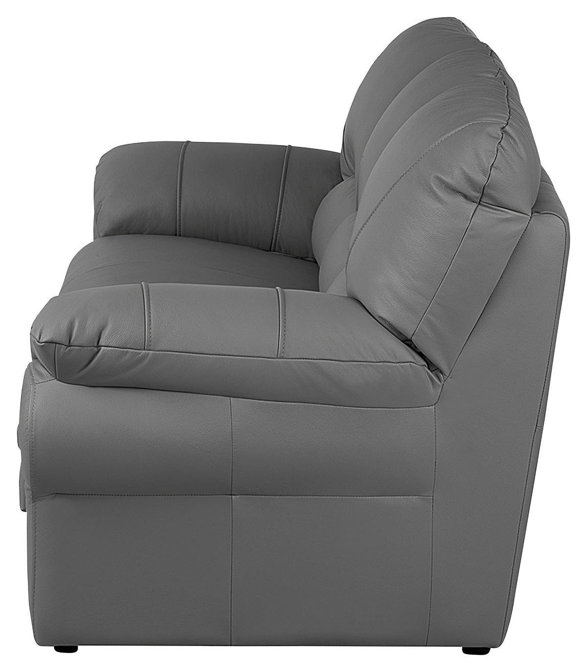 SCHLAFSOFA in Leder Anthrazit  - Anthrazit/Schwarz, Design, Leder/Kunststoff (205/92/85cm) - Livetastic