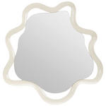 WANDSPIEGEL 80/80/3 cm  - Weiß Hochglanz/Weiß, Design, Glas/Holzwerkstoff (80/80/3cm) - Novel