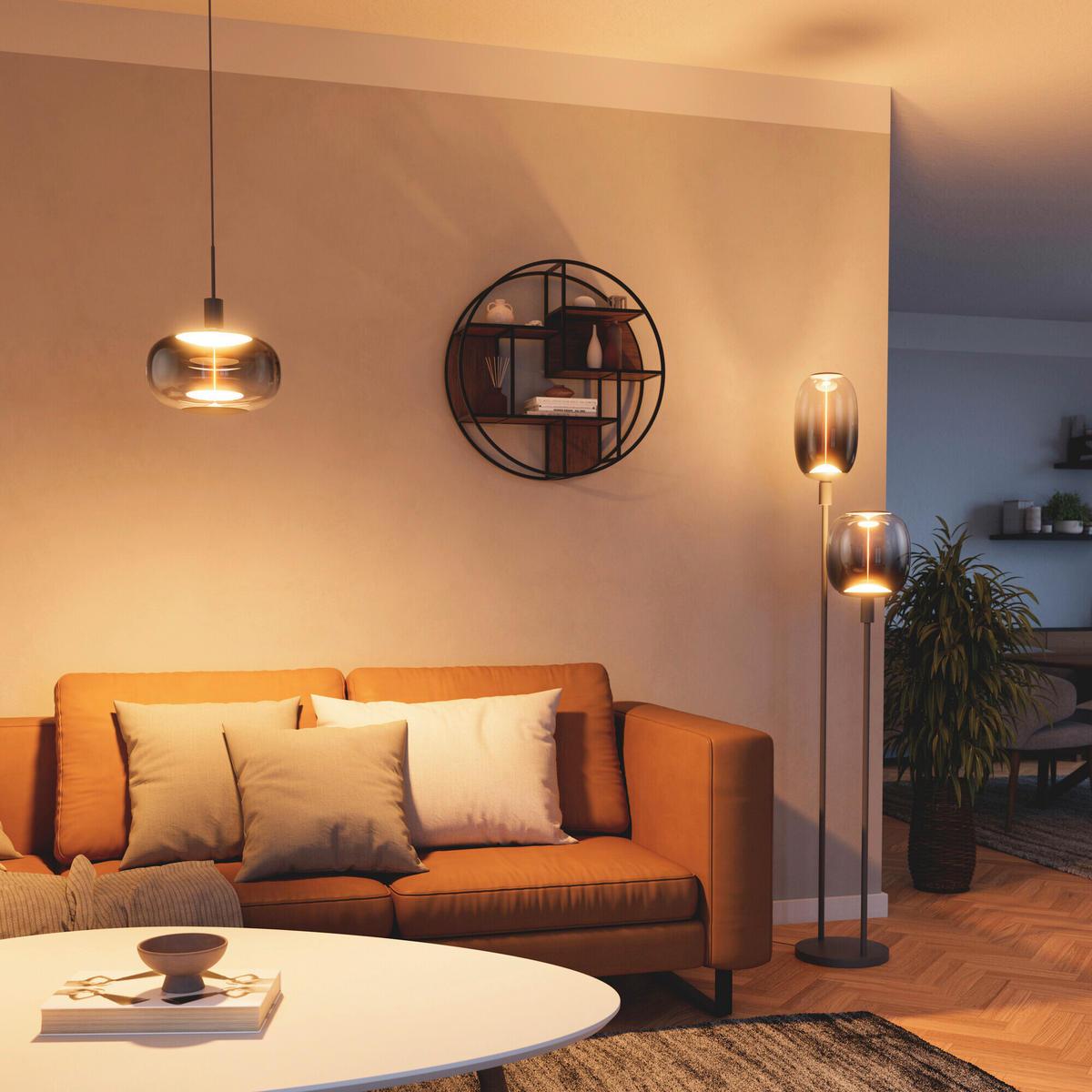 STEHLEUCHTE 32/146 cm   - Dunkelgrau, Basics, Metall (32/146cm) - Osram