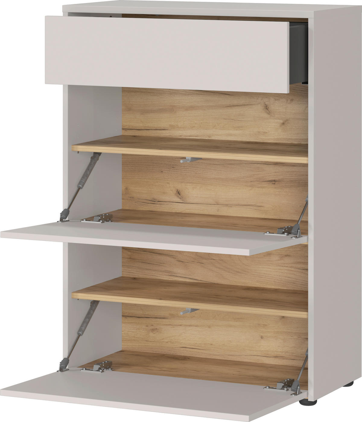GARDEROBE 3-teilig  in 100/200/34 cm  - Kaschmir, Design, Glas/Holzwerkstoff (100/200/34cm) - Livetastic