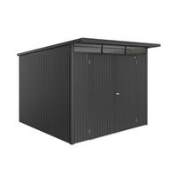 GERÄTEHAUS 260/218/300 cm  - Dunkelgrau, Design, Metall (260/218/300cm) - Biohort