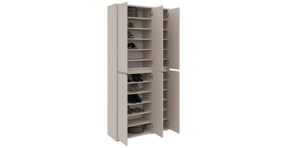SCHUHSCHRANK 100/210/34 cm - Kaschmir, KONVENTIONELL, Holzwerkstoff/Kunststoff (100/210/34cm) - Xora