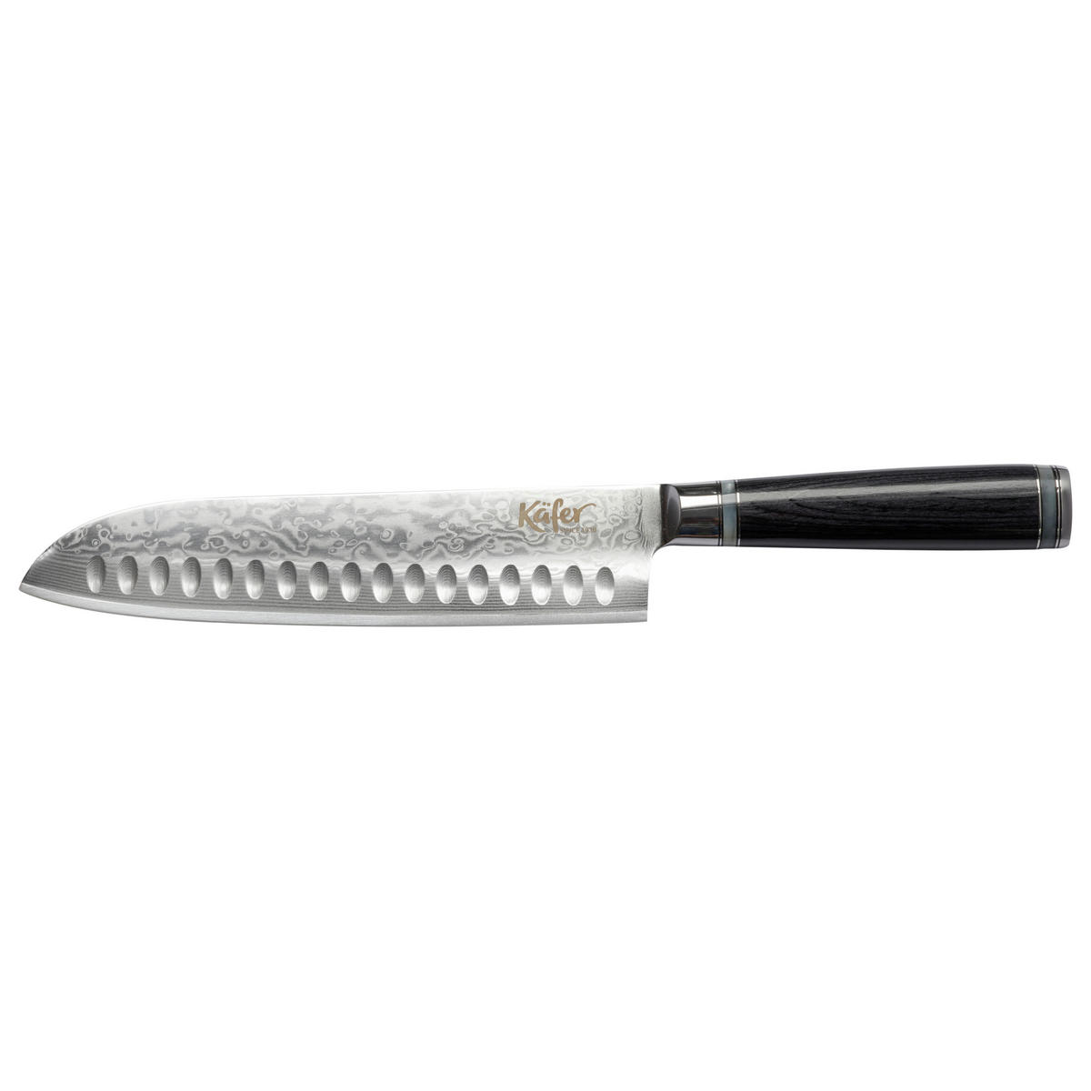 SANTOKU NOŽ          20.5 cm    - boje oplemenjenog čelika/crna, Basics, drvo/metal (20.5cm) - Käfer