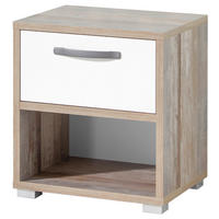 NOĆNI STOČIĆ prirodna boja, bela  - bela/prirodna boja, Konvencionalno, pločasti materijal/plastika (49/52/41cm) - Carryhome