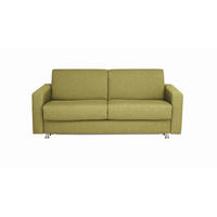 SCHLAFSOFA Flachgewebe Grün  - Chromfarben/Grün, KONVENTIONELL, Textil/Metall (195/84/100cm) - Bali