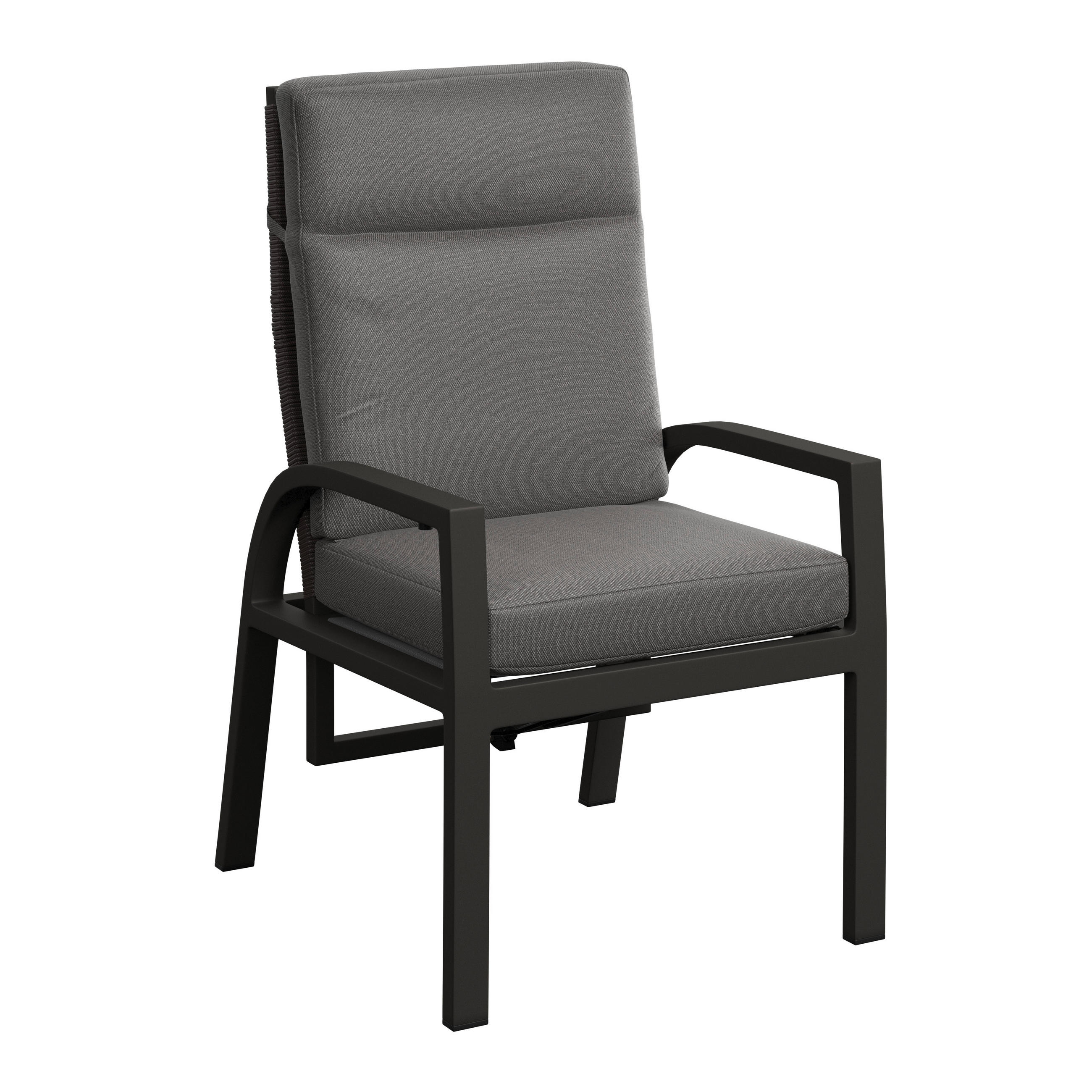 LOUNGESESSEL  - Dunkelgrau/Anthrazit, Modern, Textil/Metall (64/110/72cm) - Amatio